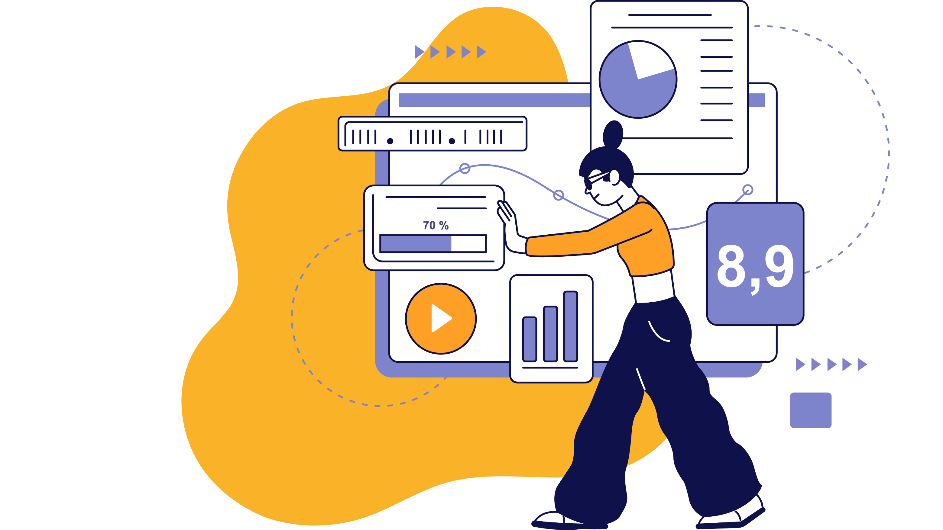School ERP Dashboard Interface
